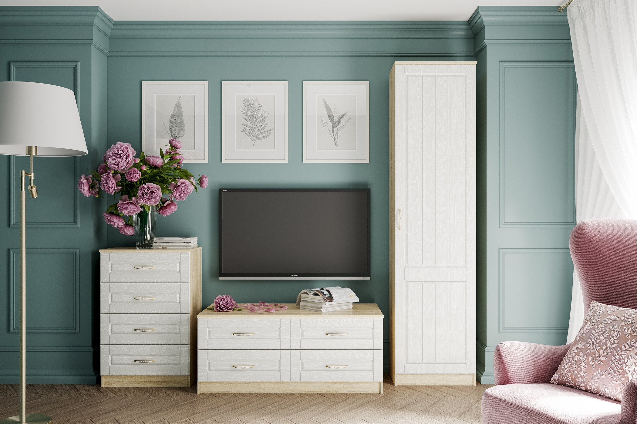 Оливия Комод НМ 040.38 Х Оливия Комод НМ 040.38 Х