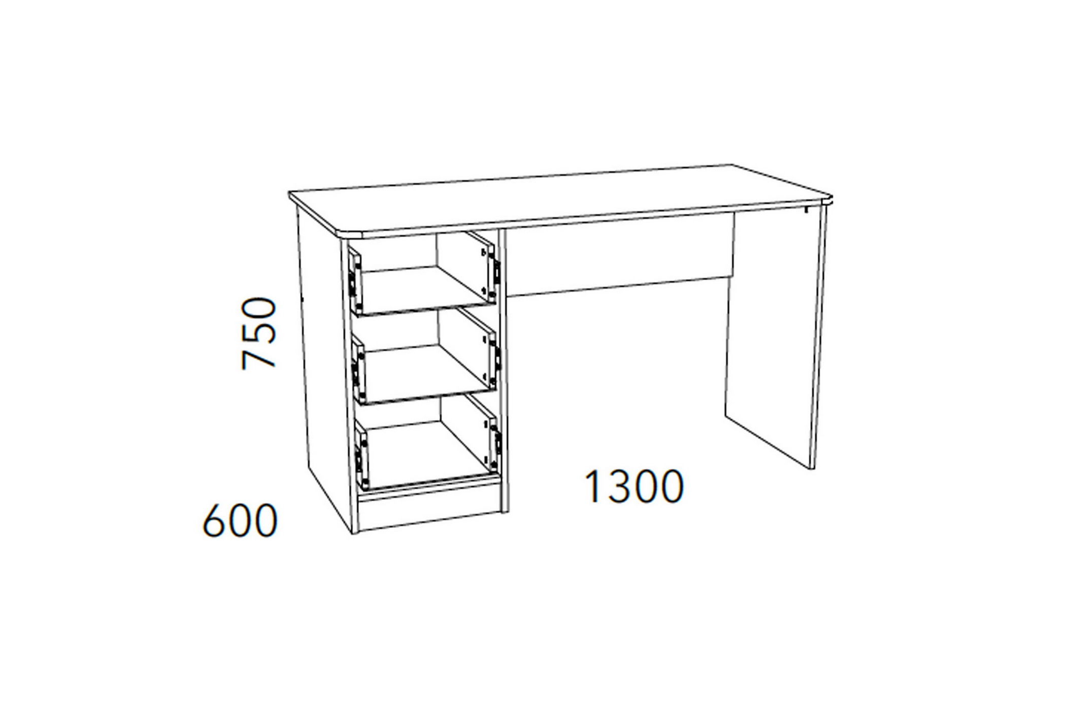 Фанк Стол письменный НМ 011.47-01 М2 