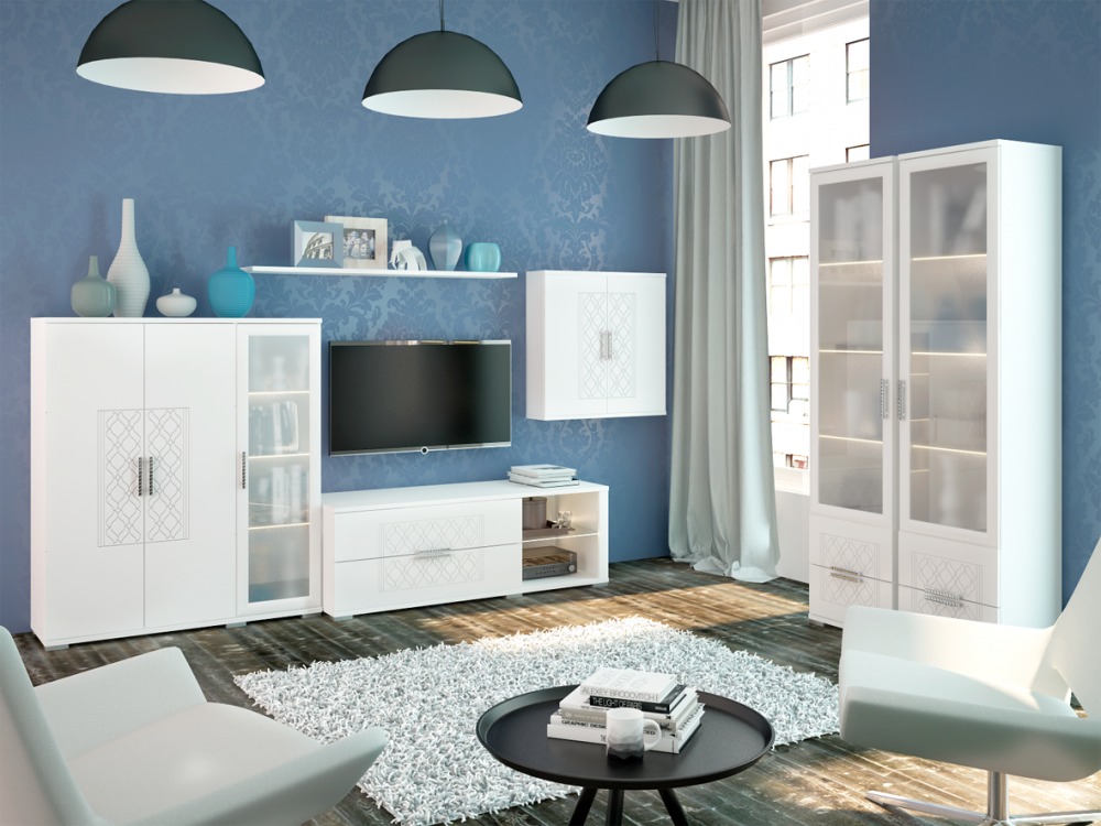 Тиффани М07 пенал-витрина 500*2056*380 Тиффани М07 пенал-витрина 500*2056*380