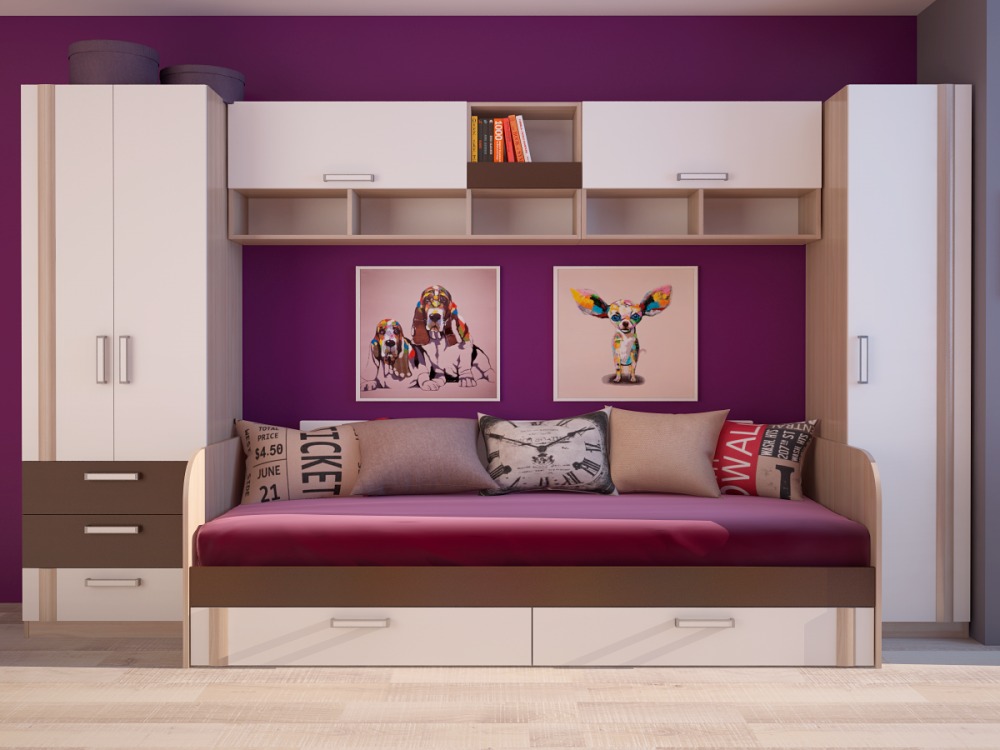 Волкер Кровать с ящиками М13