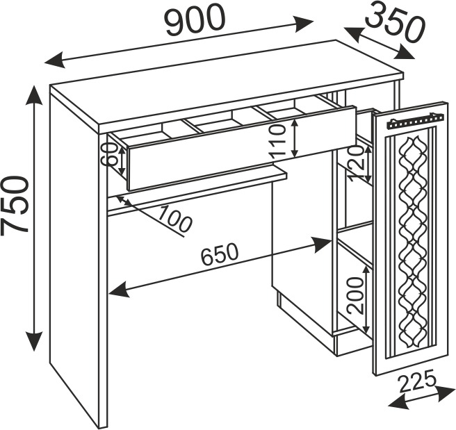 Тиффани стол малый М36