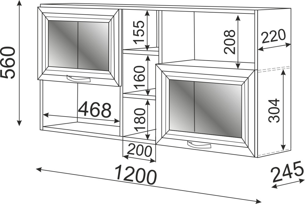 Остин Полка навесная М16