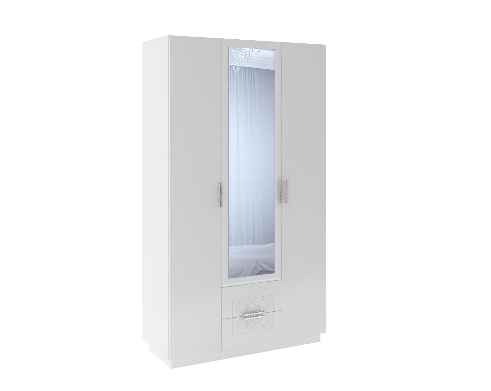 Тиффани шкаф с ящиками М29 3-х створчатый