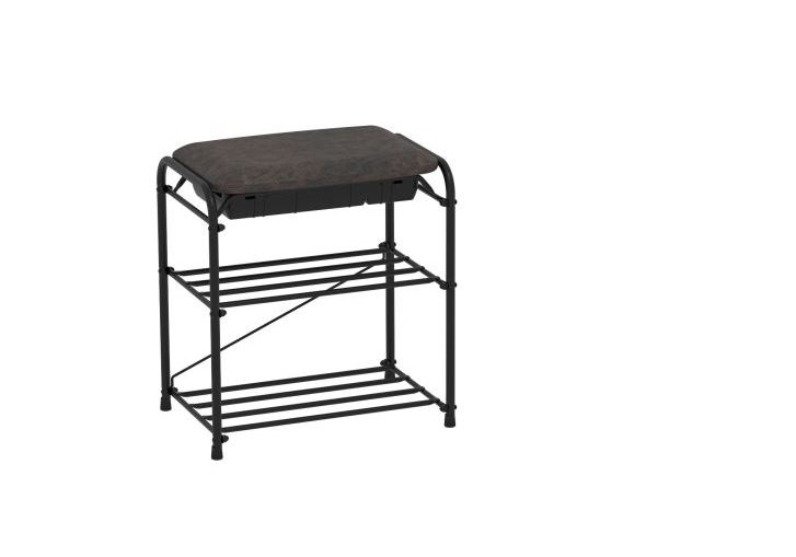 Подставка для обуви "Альфа 13"  3-х пол. с сид. с ящиком 45 см