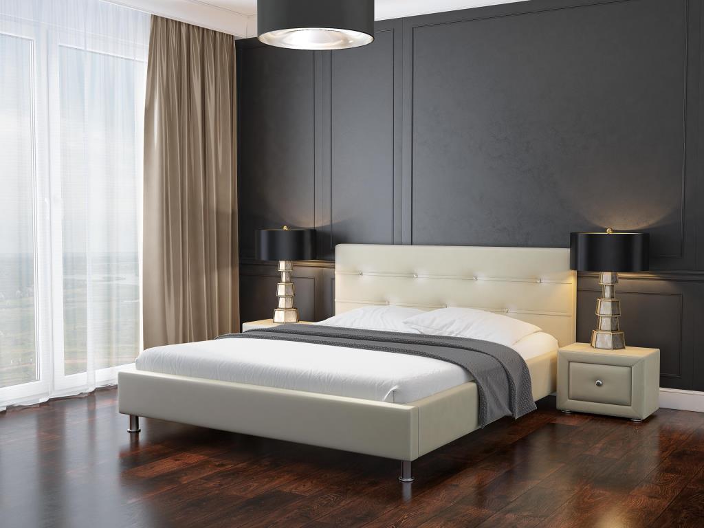 Кровать "Лаура" 2000 х 1800 с основанием стразы