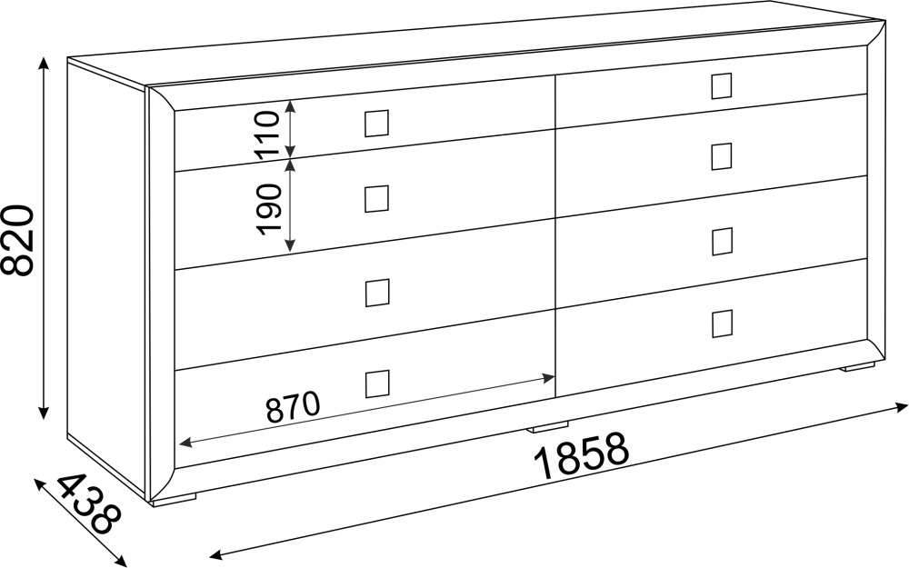 Глэдис М27 Комод