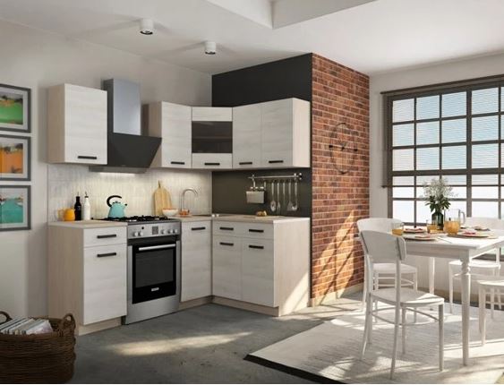 Алиса Loft (Кухонный Гарнитур) Угловая композиция №2 1,4*1,4 м