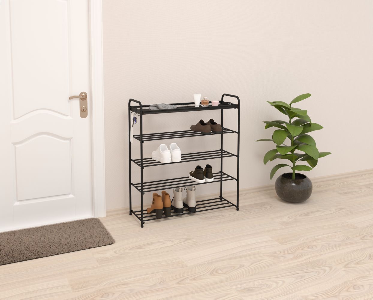 Подставка для обуви "Альфа 35" 5-ти полочная 90 см 