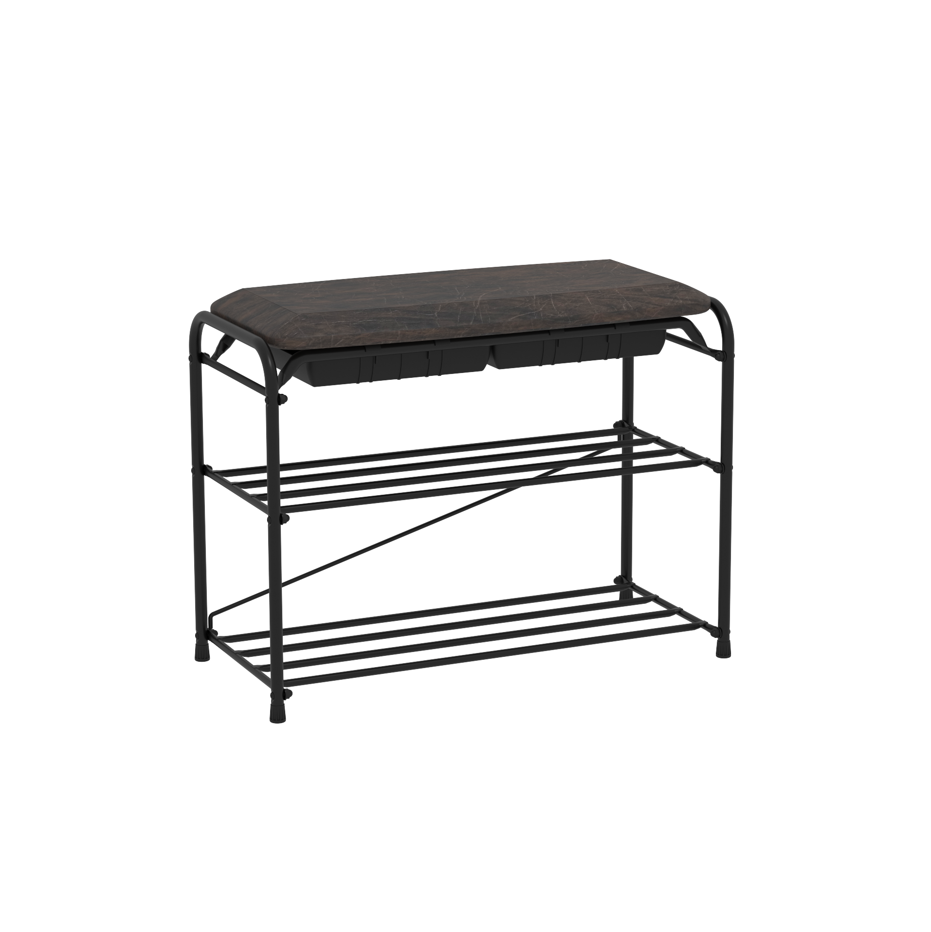 Подставка для обуви "Альфа 23" 3-х пол. с сиденьем 60 см 