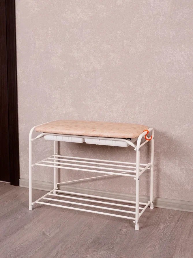 Подставка для обуви "Альфа 23" 3-х пол. с сид. с ящиком 60 см