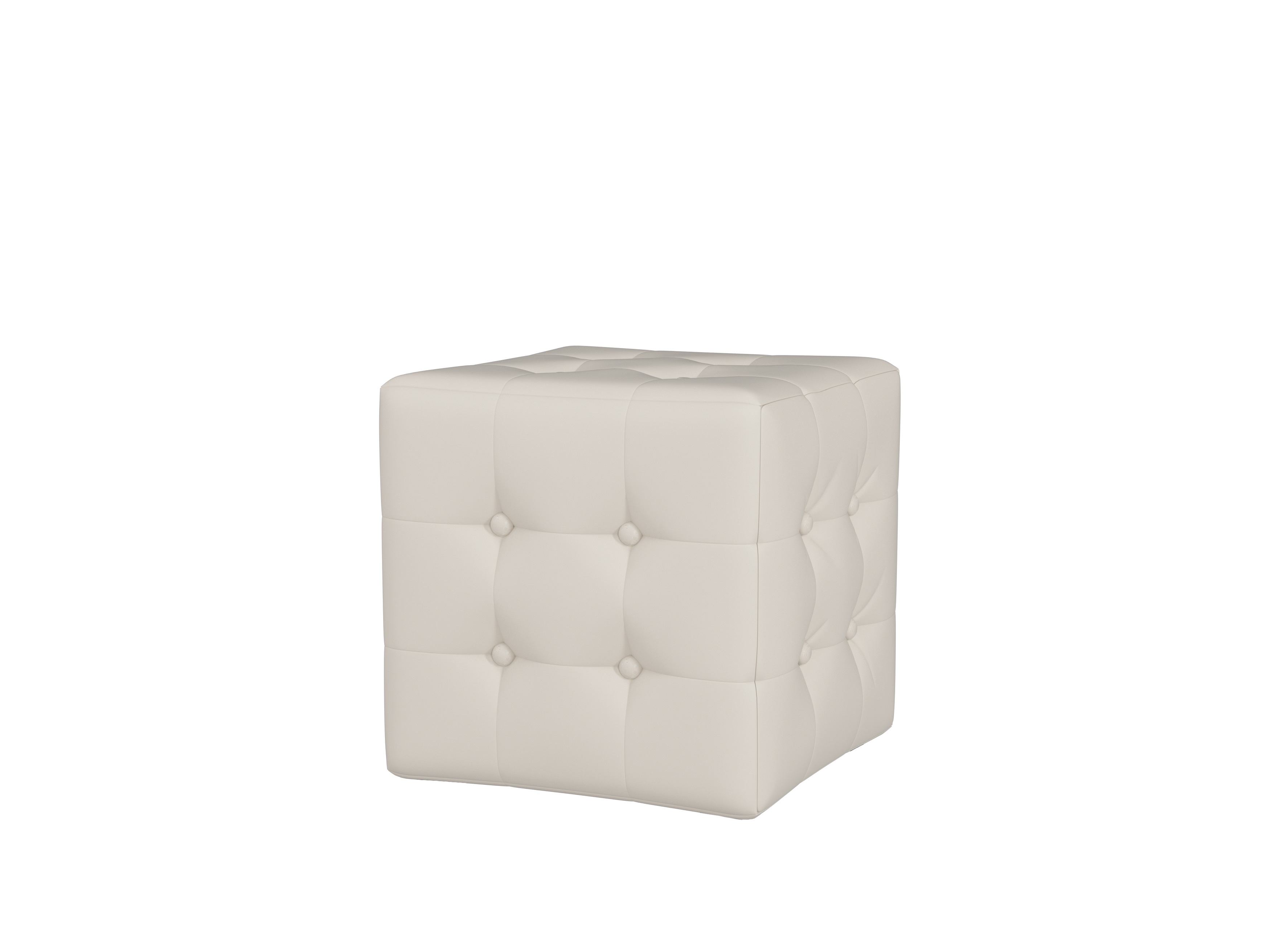 Пуф Кубический "Леонардо" с  пуговицами