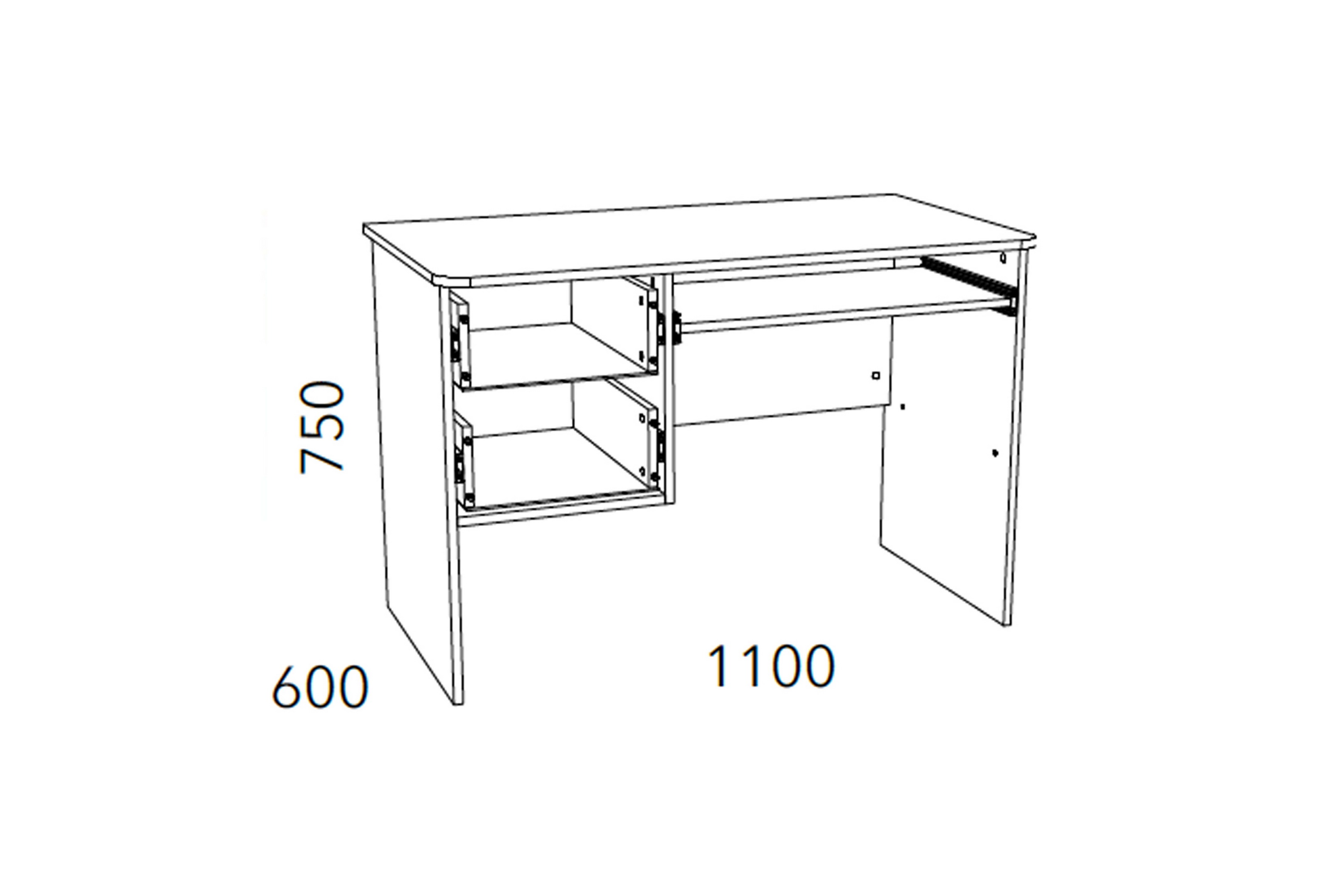 Фанк Стол для компьютера НМ 009.19-05 М2