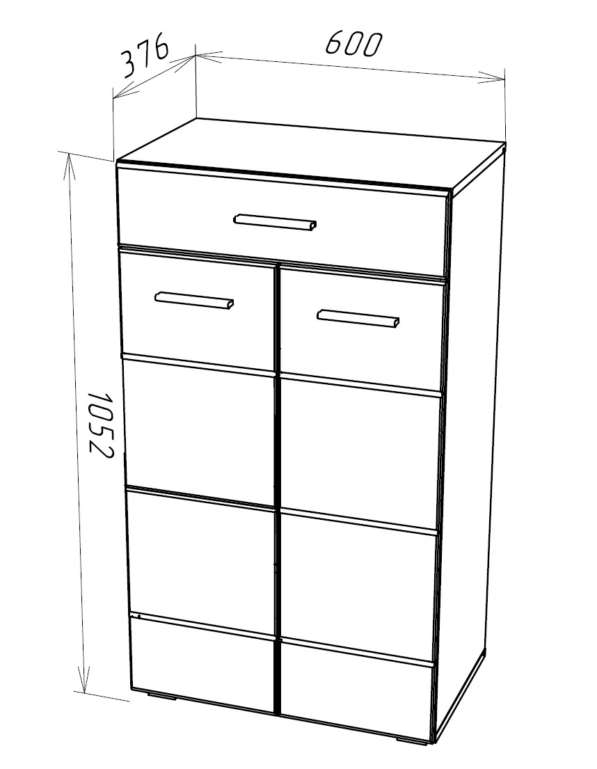 GLOSS комод КМВ-60