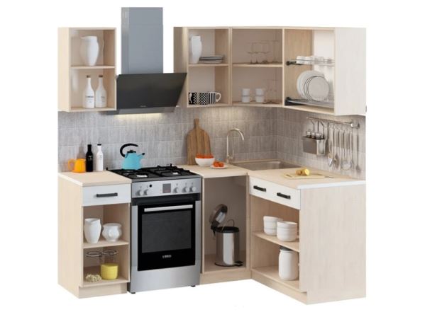 Алиса Loft (Кухонный Гарнитур) Угловая композиция №2 1,4*1,4 м