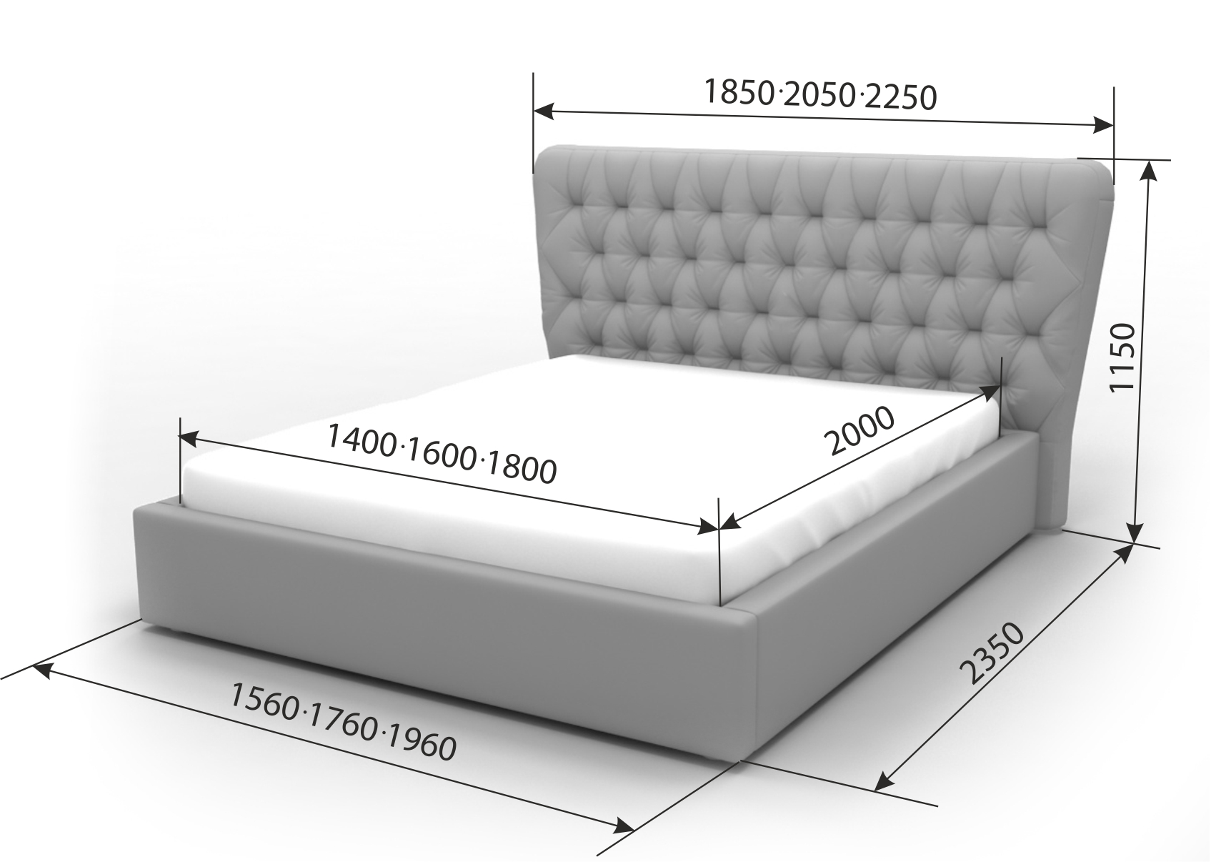 кровать "Анжелика" (без подъемного механизма)