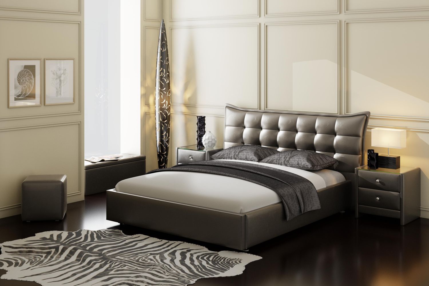 Пуф Кубический "Леонардо" гладкий