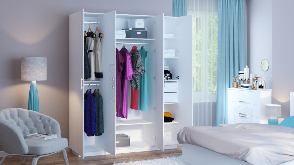 Тиффани шкаф 4-х створчатый М21