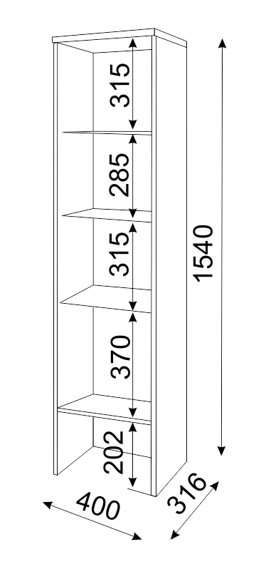 Мармарис М04 Пенал-надстройка Мармарис М04 Пенал-надстройка
