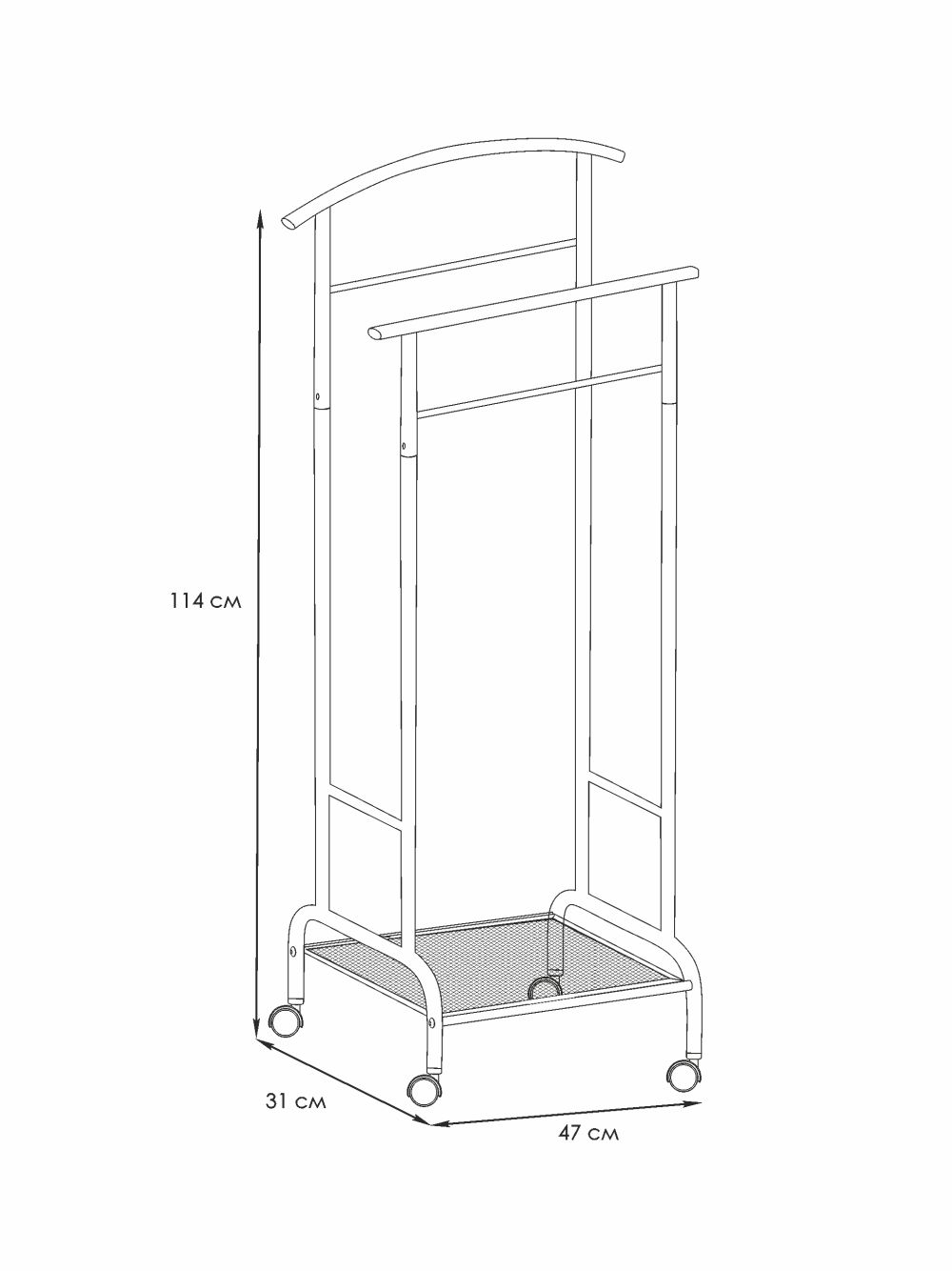Вешалка костюмная Римини 2М
