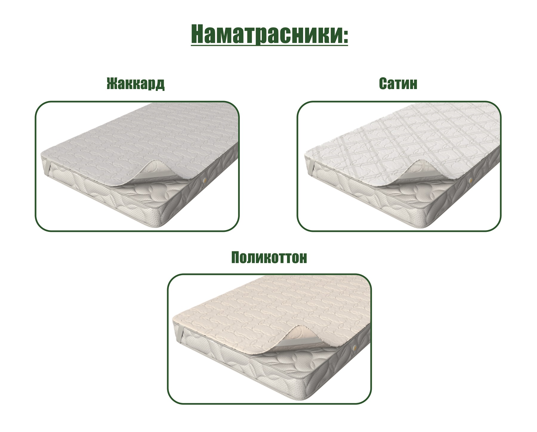 Наматрасник (синтепон, односторонний) 2000х1600
