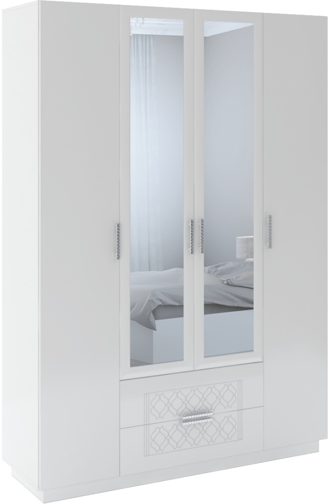 Тиффани шкаф с ящиками М28 4-х створчатый