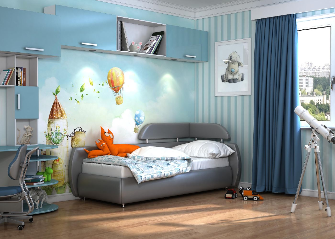 Кровать "Космо" 2000 х 800 п/м