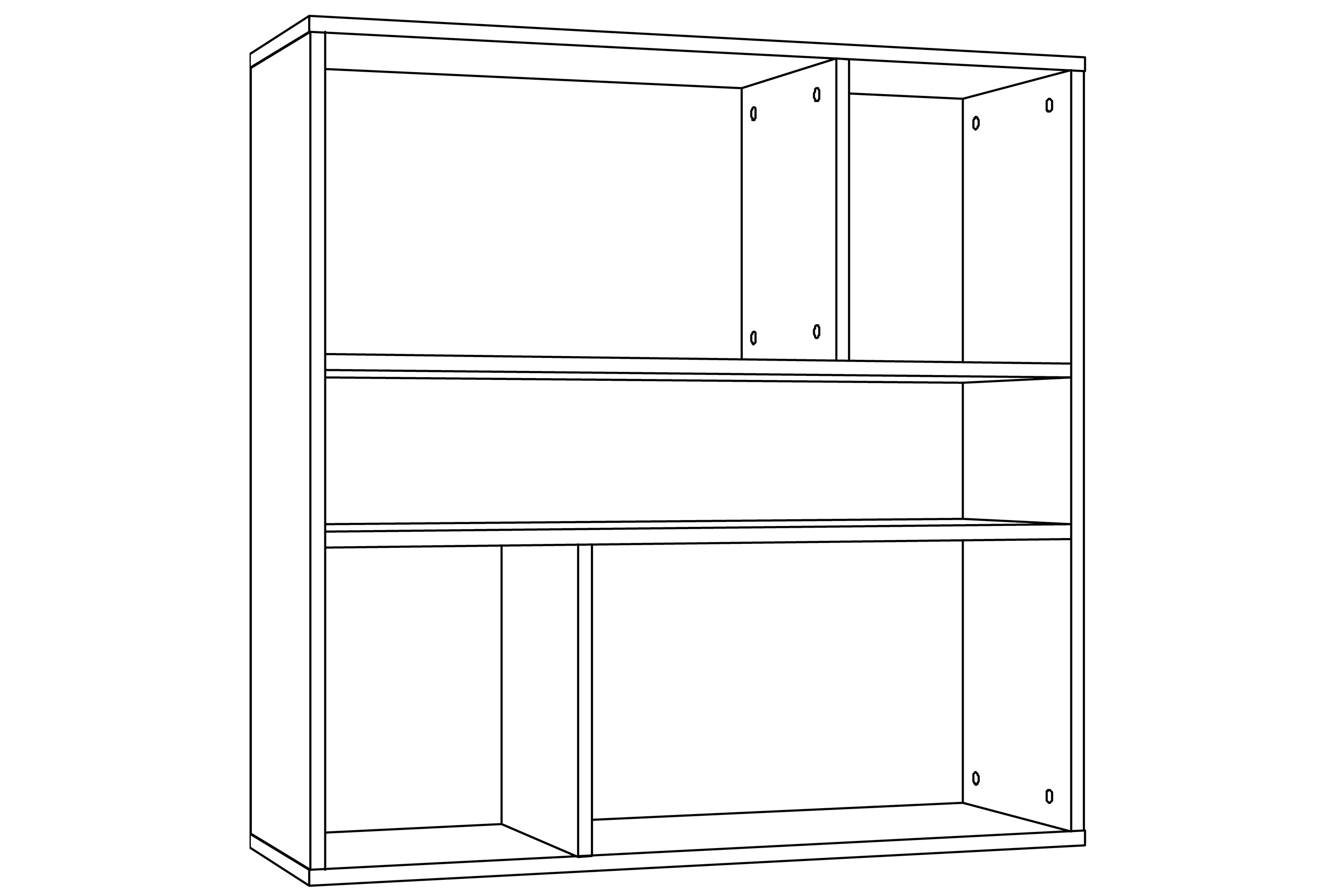 Шкаф навесной Summit HM 011,93Х 