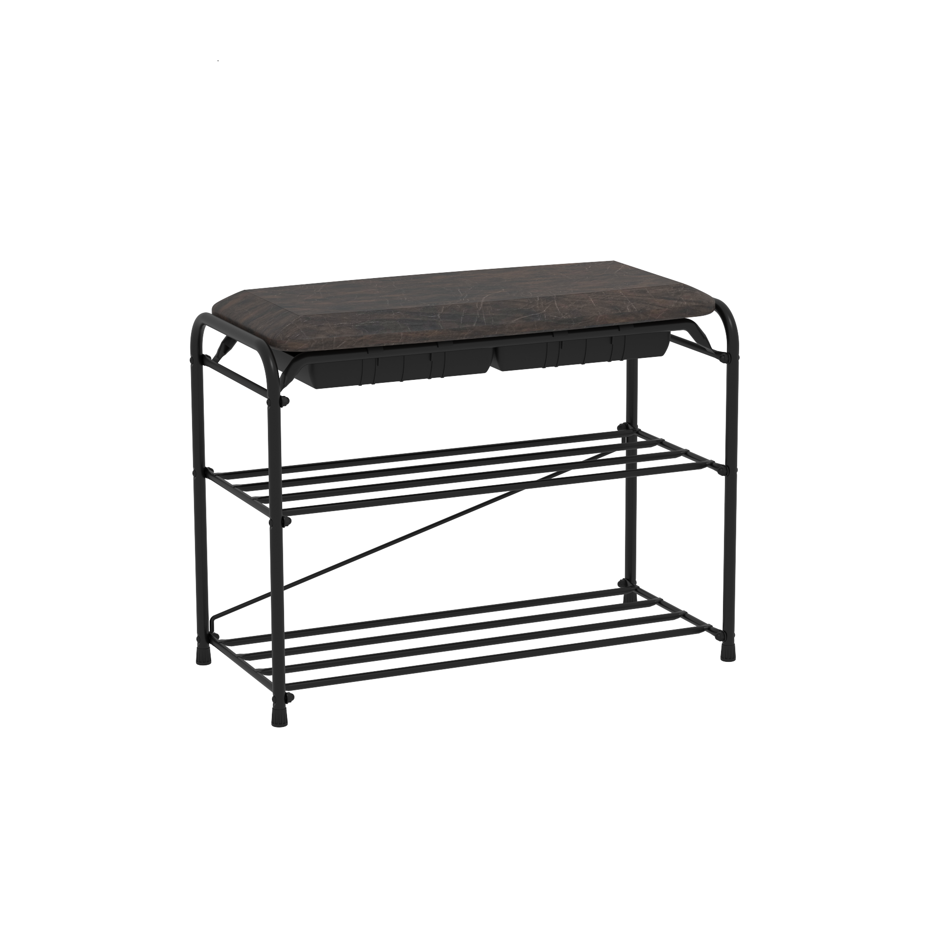 Подставка для обуви "Альфа 23" 3-х пол. с сид. с ящиком 60 см