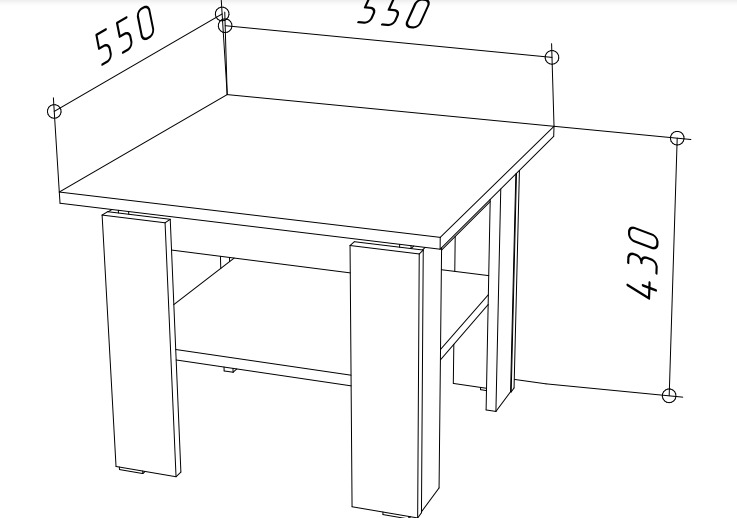 стол журнальный STERN 550