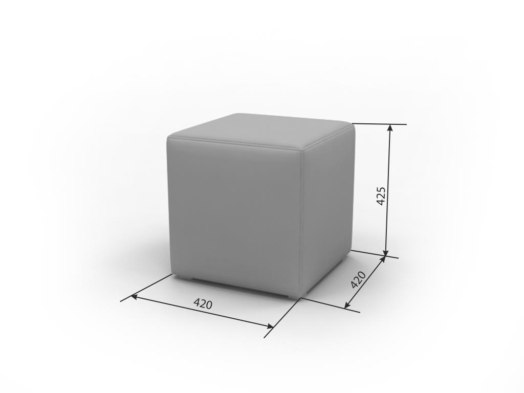 Пуф Кубический "Леонардо" гладкий