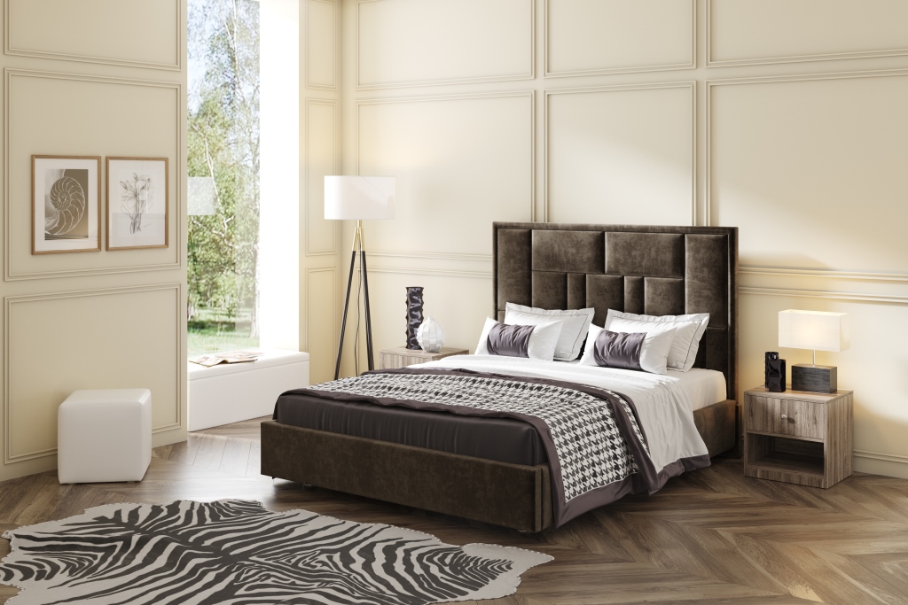 Кровать Мишель 2000х1800  п/м с поликами