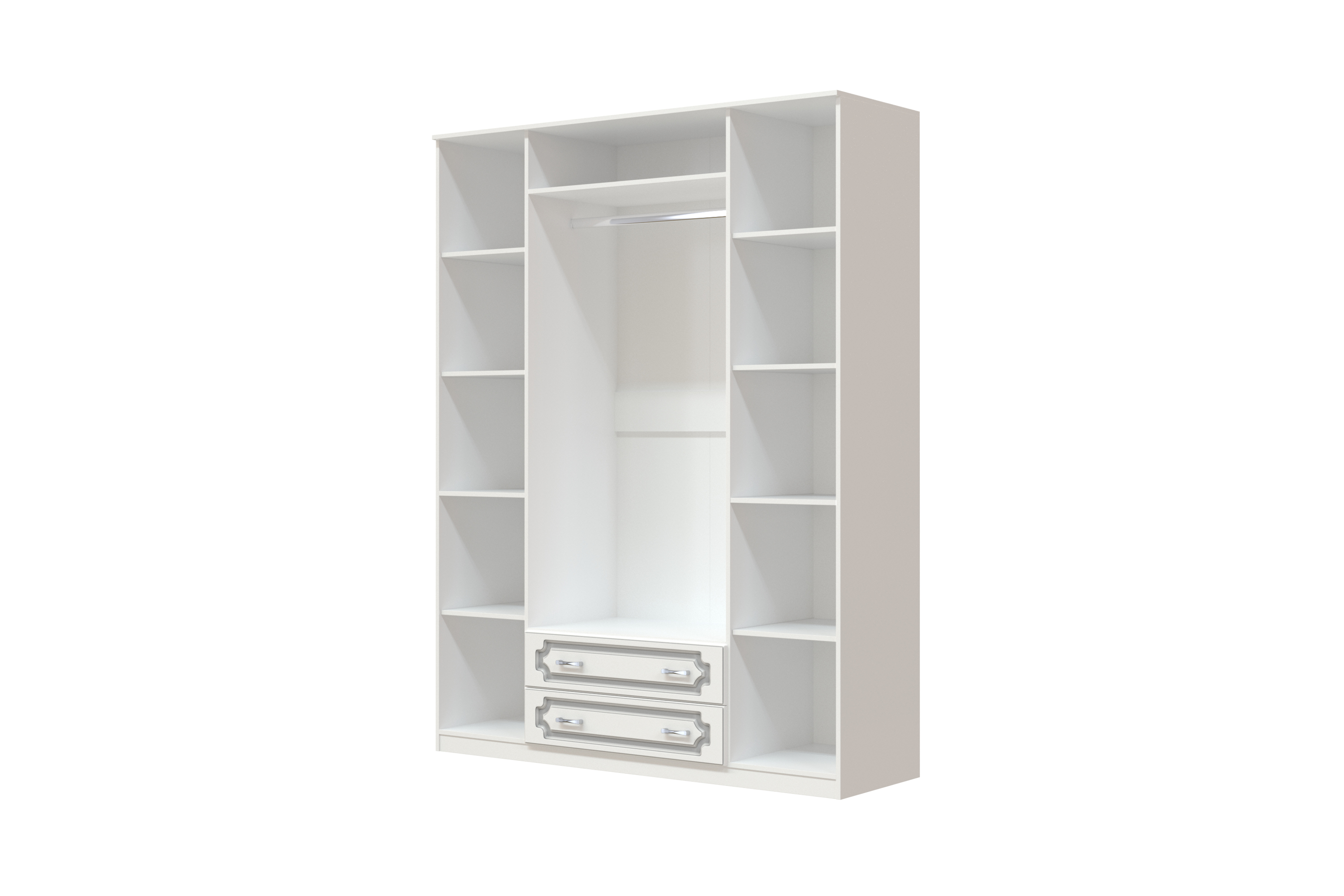 ЛАК Шкаф для одежды 4-х дверный с зеркалом