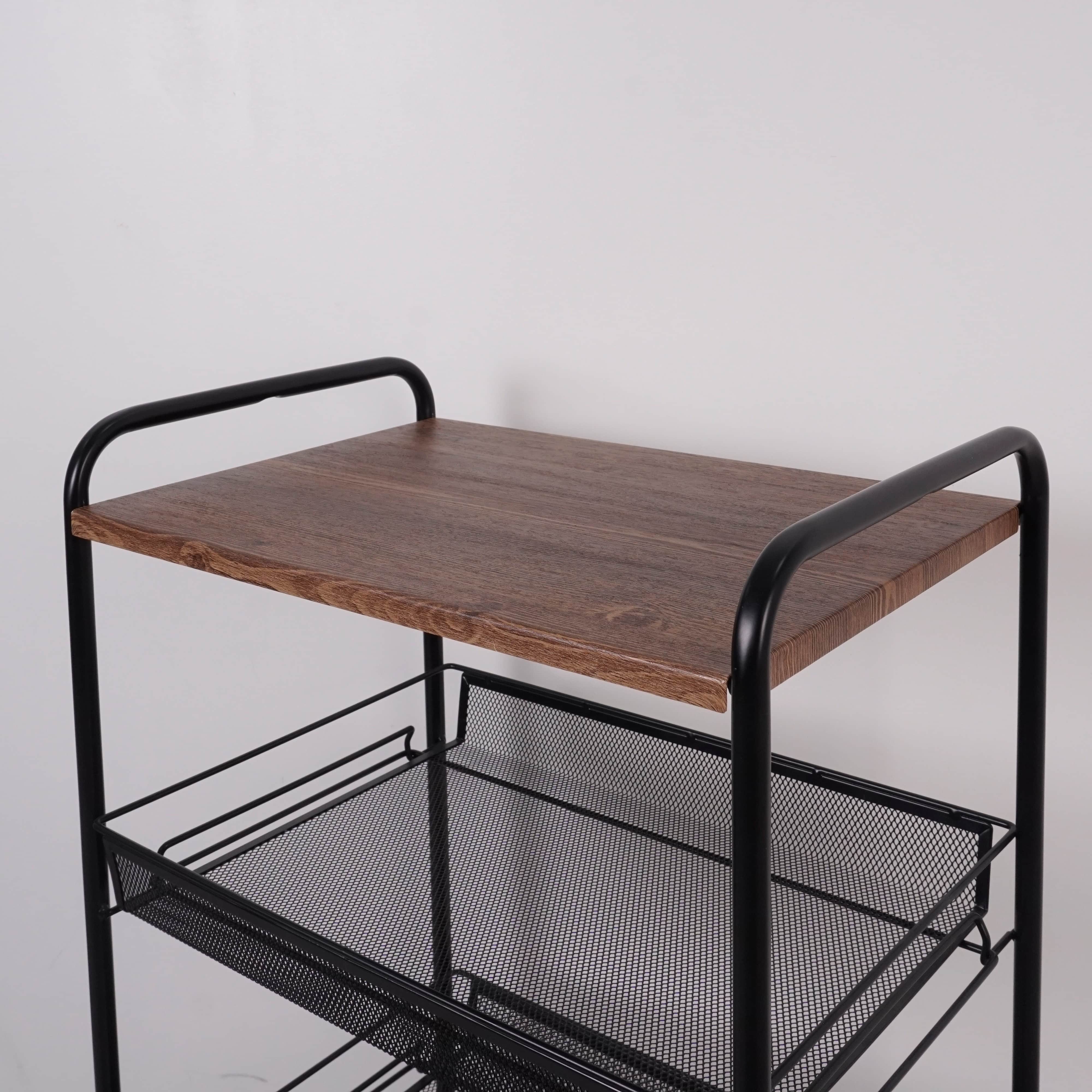 Этажерка Ладья 34КС с деревянным столиком