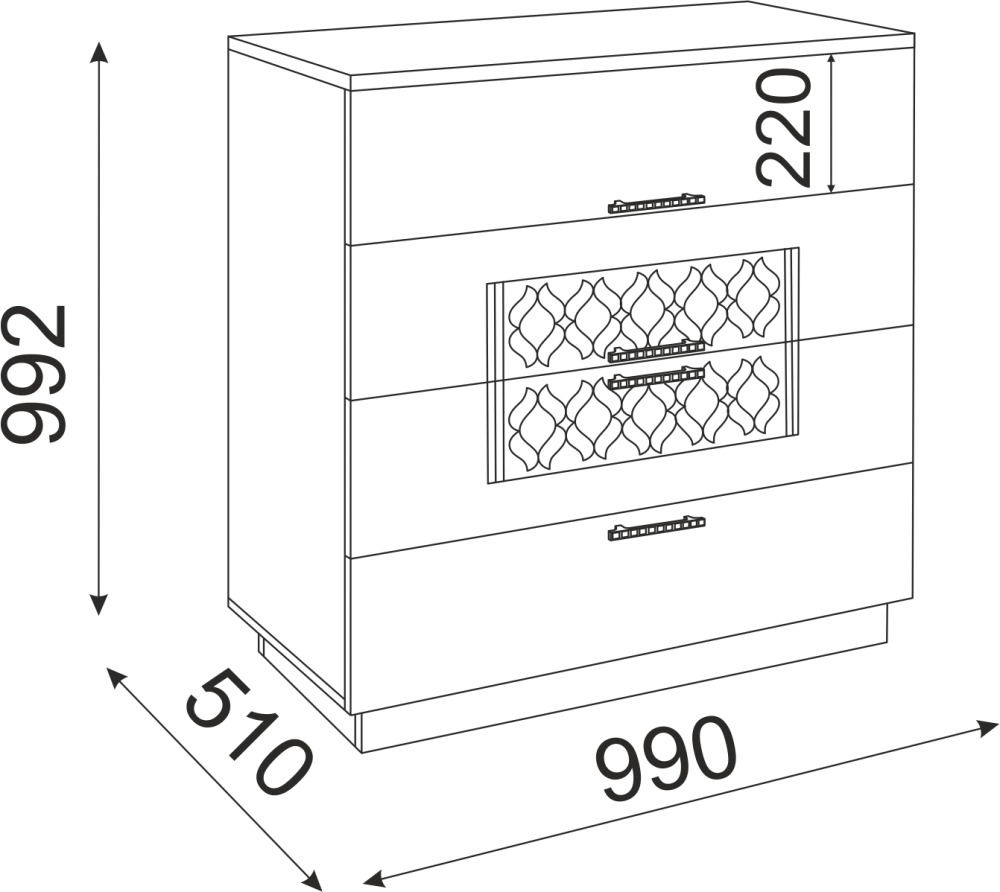 Тиффани комод М23