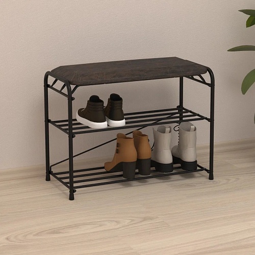 Подставка для обуви "Альфа 23" 3-х пол. с сиденьем 60 см 