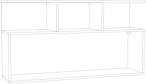 Оливия Полка навесная НМ 040.50 Ф