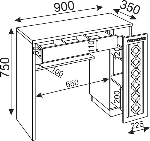 Тиффани стол малый М36