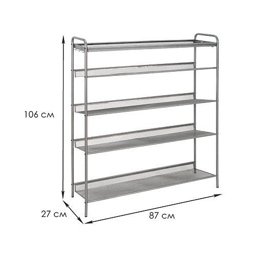 Подставка для обуви 5-ти полочная Женева 35