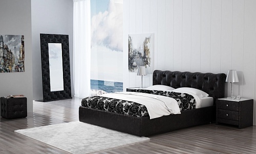 Кровать "Леон" 2000 х 1800 п/м стразы