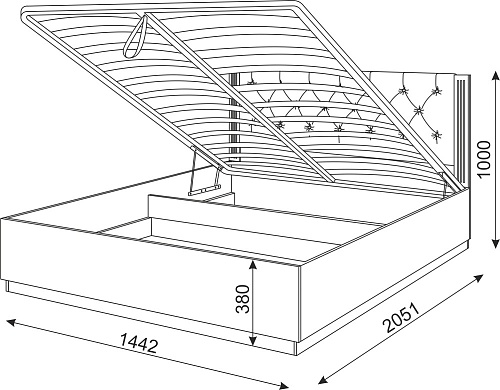 КроватьТиффани М26  (с подъемным механизмом)