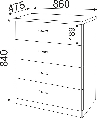 Осло Комод М02