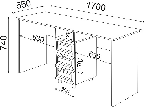 Остин Стол двойной М13