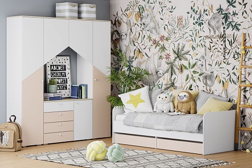 Банни Шкаф для белья НМ 041.43