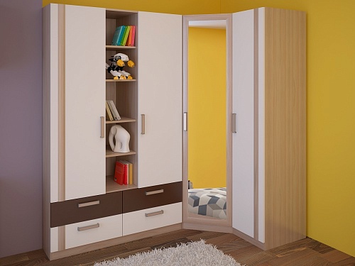 Волкер Шкаф угловой М01