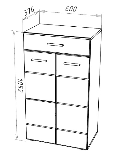 GLOSS комод КМВ-60 GLOSS комод КМВ-60