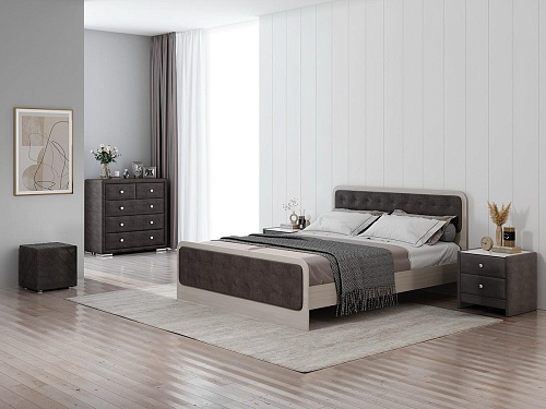 Кровать "Ника-1" 2000 х 1600 без п/м, без основания