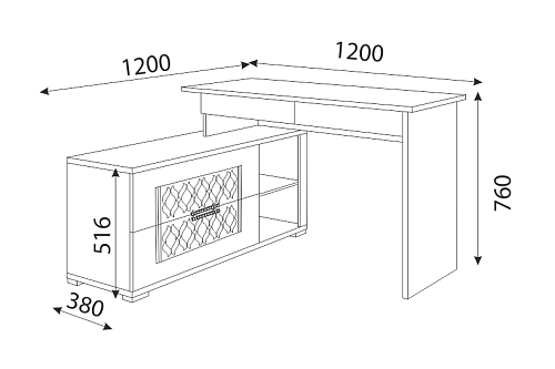 Тиффани стол угловой М18