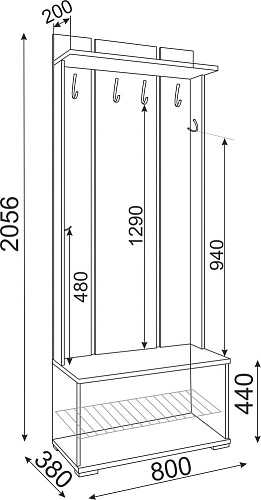 Тиффани вешалка М32