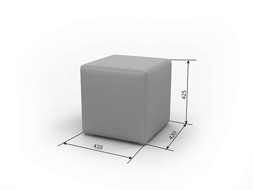 Пуф Кубический "Леонардо" гладкий