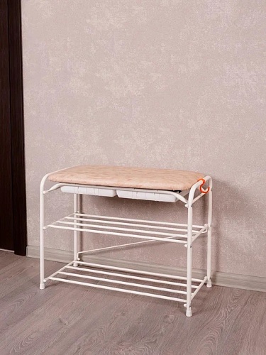 Подставка для обуви "Альфа 23" 3-х пол. с сид. с ящиком 60 см